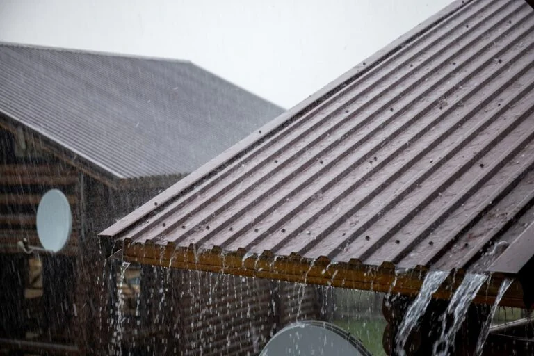 Rain on Metal Roof Sheets
